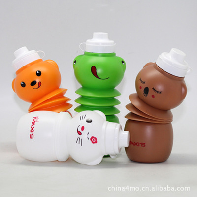 【最新设计新奇特产品 卡通水壶 折叠水壶 运动水壶(图)】价格,厂家,图片,运动水壶、折叠水袋,珠海市法模塑料制品-